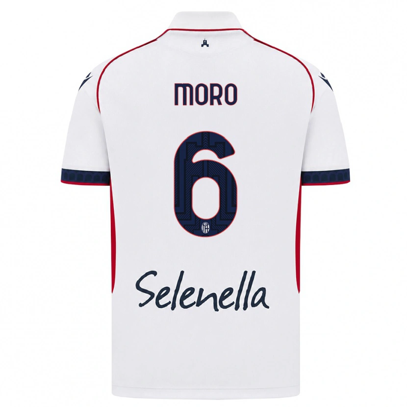 Danxen Dámské Nikola Moro #6 Bílá Červená Královská Modř Daleko Hráčské Dresy 2026/27 Dres
