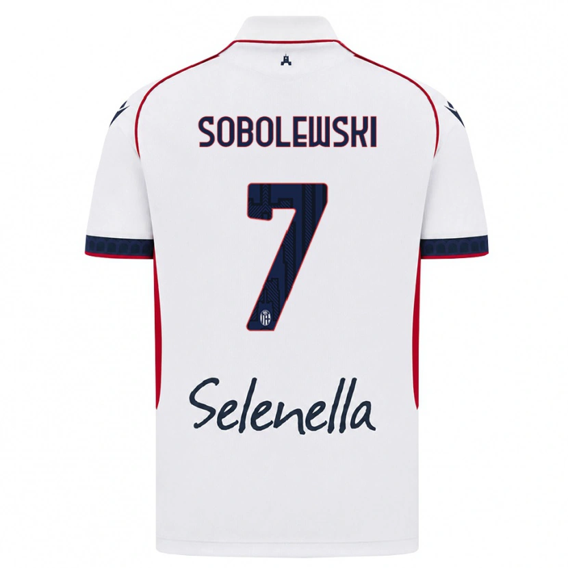 Danxen Dámské Konrad Sobolewski #7 Bílá Červená Královská Modř Daleko Hráčské Dresy 2026/27 Dres