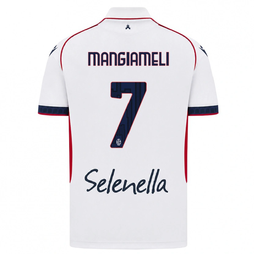 Danxen Dámské Federico Mangiameli #7 Bílá Červená Královská Modř Daleko Hráčské Dresy 2026/27 Dres