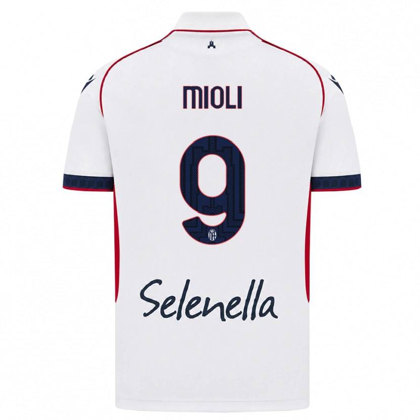 Danxen Dámské Mattia Mioli #9 Bílá Červená Královská Modř Daleko Hráčské Dresy 2026/27 Dres