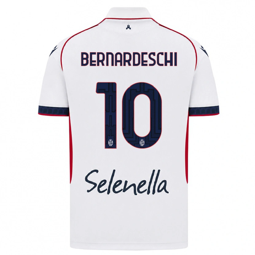 Danxen Dámské Federico Bernardeschi #10 Bílá Červená Královská Modř Daleko Hráčské Dresy 2026/27 Dres