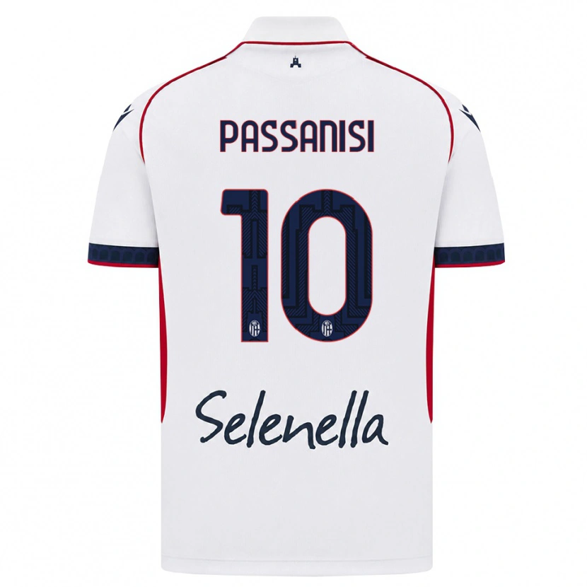 Danxen Dámské Fernando Passanisi #10 Bílá Červená Královská Modř Daleko Hráčské Dresy 2026/27 Dres