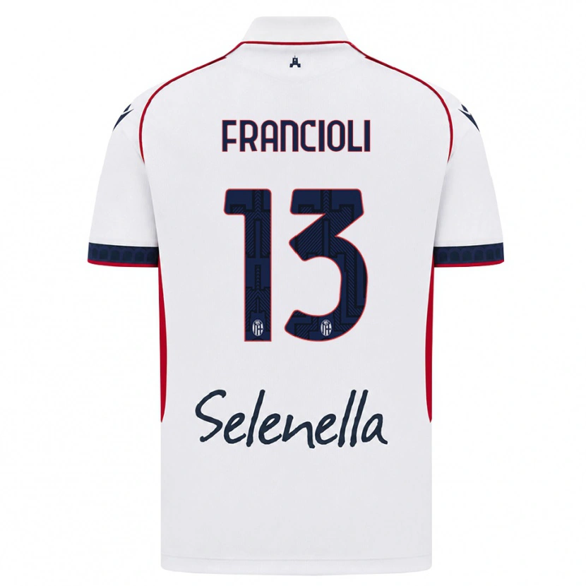 Danxen Dámské Diego Francioli #13 Bílá Červená Královská Modř Daleko Hráčské Dresy 2026/27 Dres
