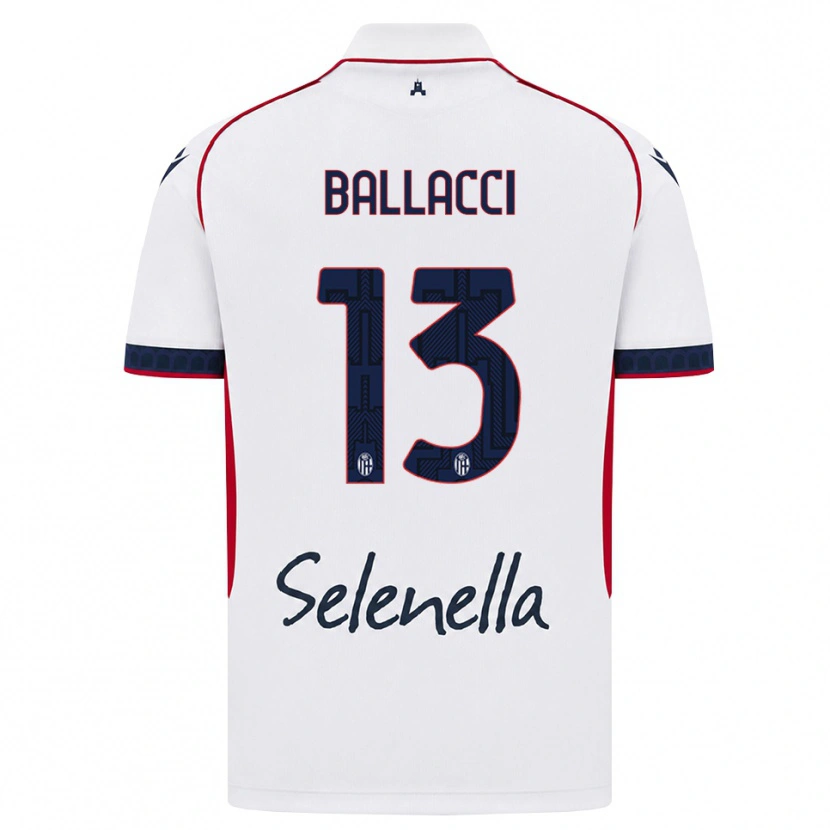 Danxen Dámské Edoardo Ballacci #13 Bílá Červená Královská Modř Daleko Hráčské Dresy 2026/27 Dres