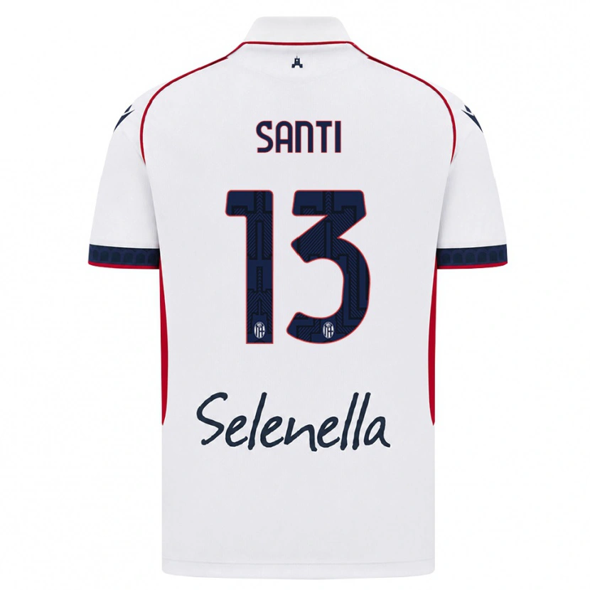 Danxen Dámské Manuel Santi #13 Bílá Červená Královská Modř Daleko Hráčské Dresy 2026/27 Dres