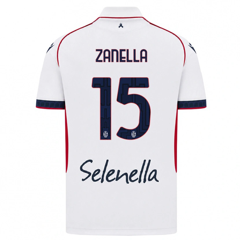 Danxen Dámské Jacopo Zanella #15 Bílá Červená Královská Modř Daleko Hráčské Dresy 2026/27 Dres