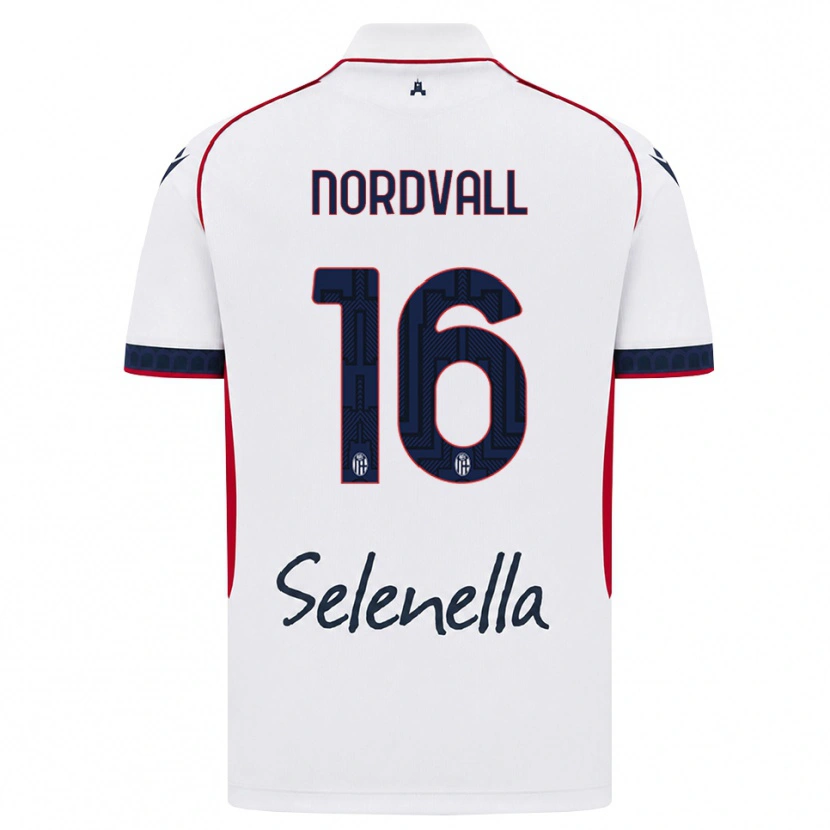Danxen Dámské Ossian Nordvall #16 Bílá Červená Královská Modř Daleko Hráčské Dresy 2026/27 Dres