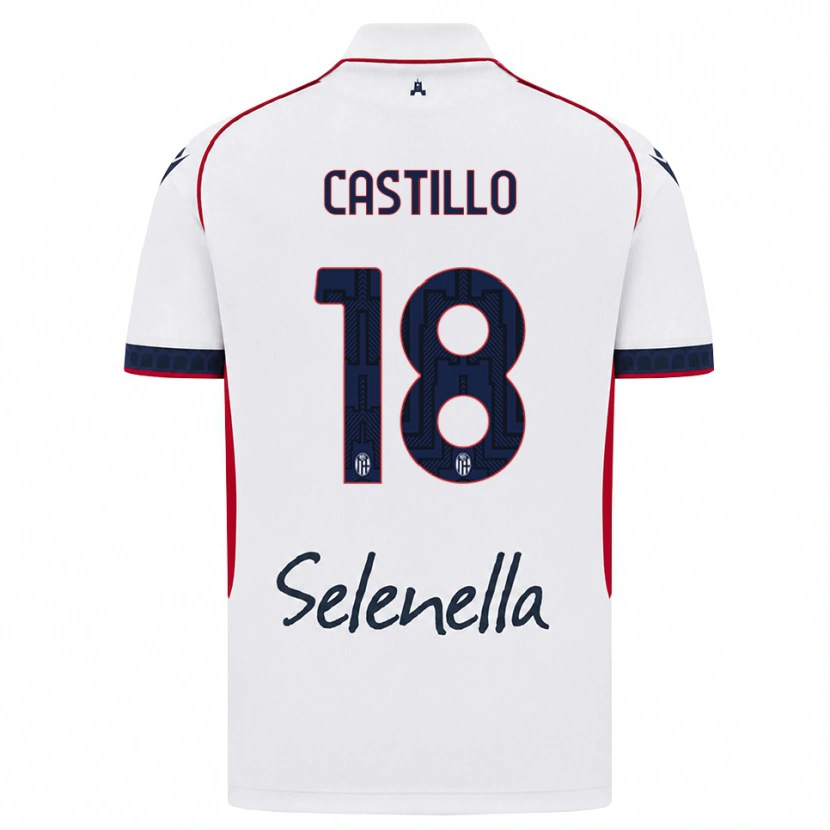 Danxen Dámské Tomas Castillo #18 Bílá Červená Královská Modř Daleko Hráčské Dresy 2026/27 Dres