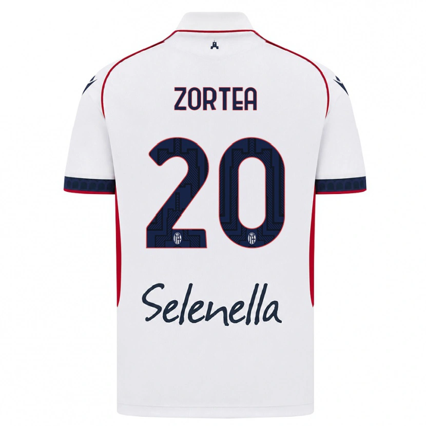 Danxen Dámské Nadir Zortea #20 Bílá Červená Královská Modř Daleko Hráčské Dresy 2026/27 Dres