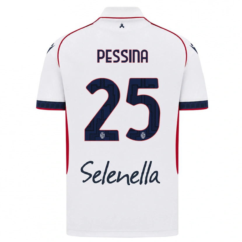 Danxen Dámské Massimo Pessina #25 Bílá Červená Královská Modř Daleko Hráčské Dresy 2026/27 Dres