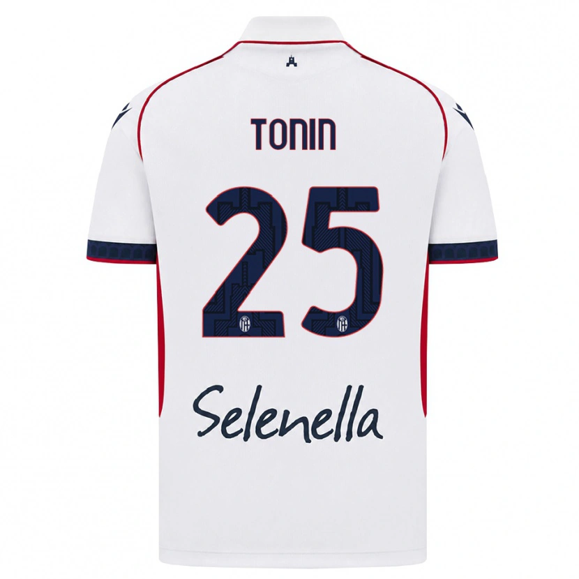 Danxen Dámské Federico Tonin #25 Bílá Červená Královská Modř Daleko Hráčské Dresy 2026/27 Dres