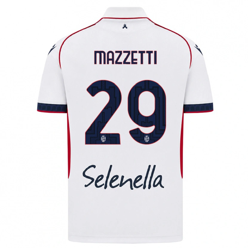 Danxen Dámské Gabriele Mazzetti #29 Bílá Červená Královská Modř Daleko Hráčské Dresy 2026/27 Dres