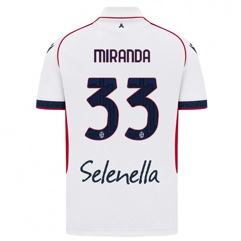 Danxen Dámské Juan Miranda #33 Bílá Červená Královská Modř Daleko Hráčské Dresy 2026/27 Dres