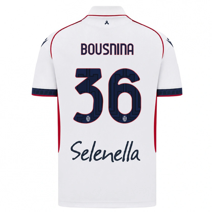 Danxen Dámské Farès Bousnina #36 Bílá Červená Královská Modř Daleko Hráčské Dresy 2026/27 Dres