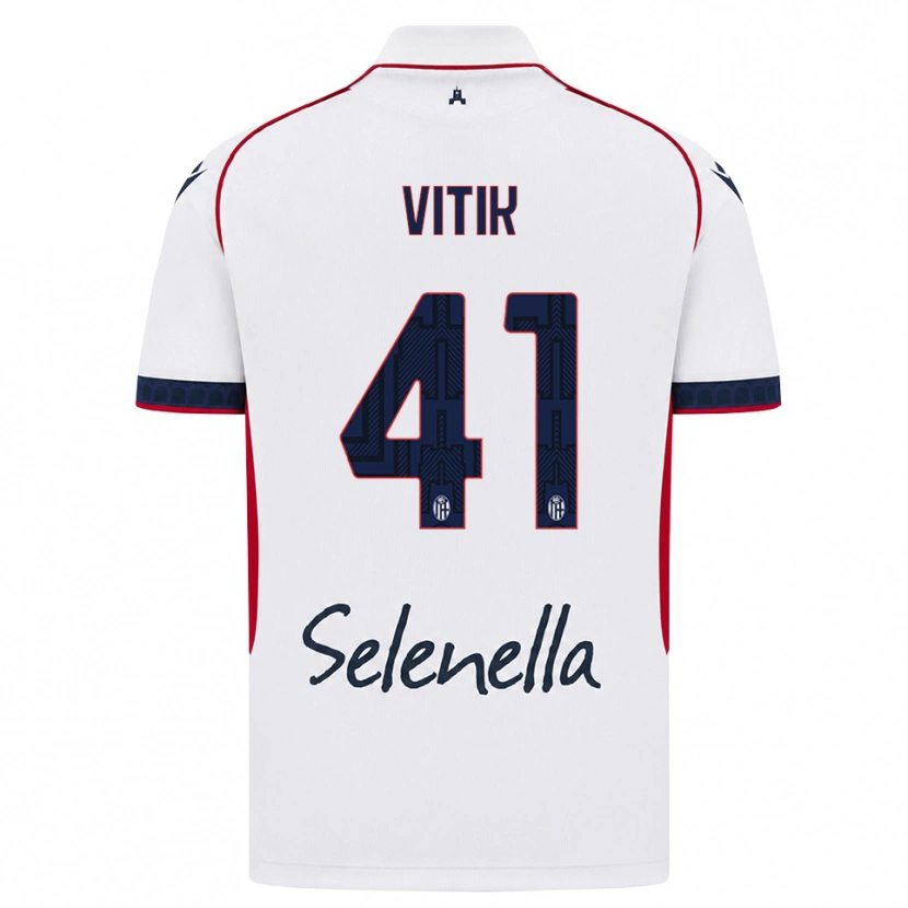 Danxen Dámské Martin Vitík #41 Bílá Červená Královská Modř Daleko Hráčské Dresy 2026/27 Dres