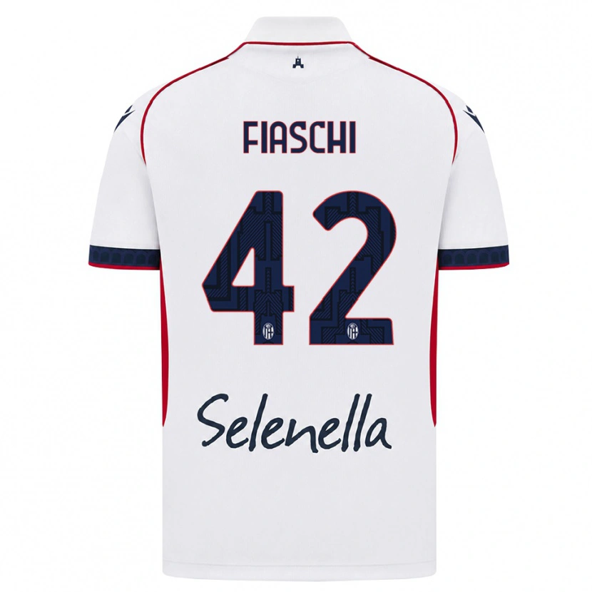 Danxen Dámské Marco Fiaschi #42 Bílá Červená Královská Modř Daleko Hráčské Dresy 2026/27 Dres