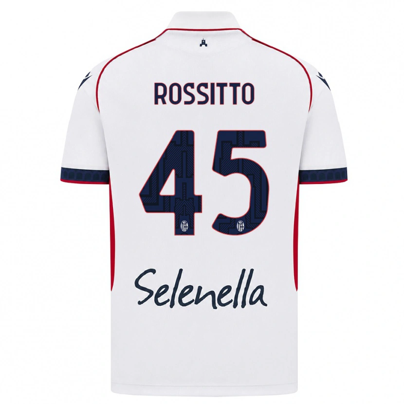 Danxen Dámské Niccoló Rossitto #45 Bílá Červená Královská Modř Daleko Hráčské Dresy 2026/27 Dres