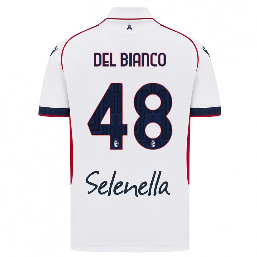 Danxen Dámské Riccardo Del Bianco #48 Bílá Červená Královská Modř Daleko Hráčské Dresy 2026/27 Dres