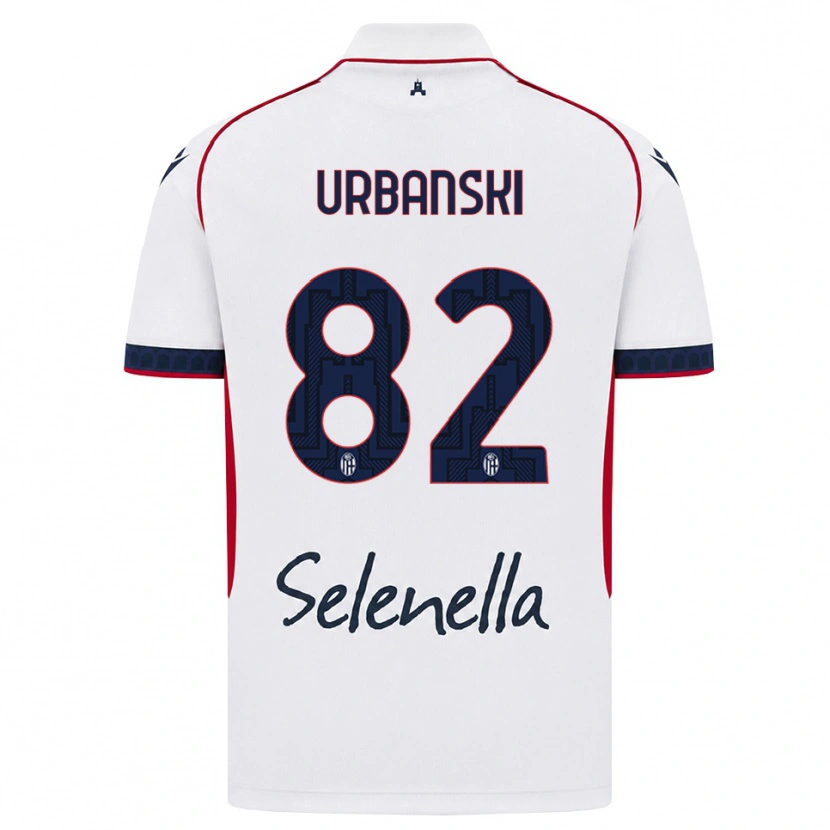 Danxen Dámské Kacper Urbanski #82 Bílá Červená Královská Modř Daleko Hráčské Dresy 2026/27 Dres