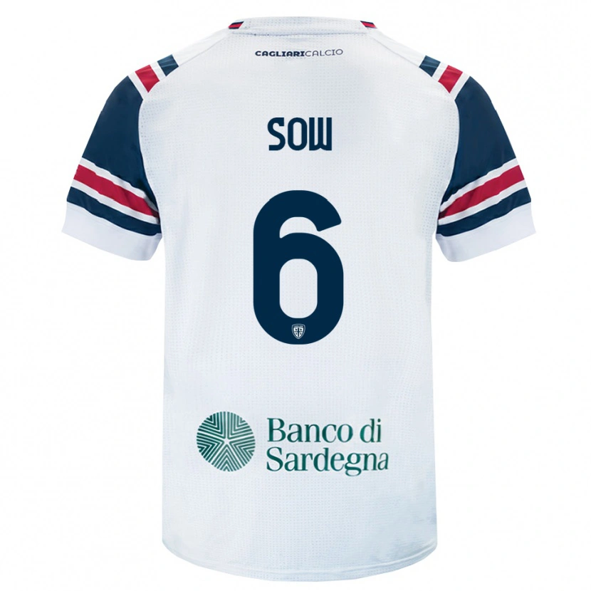 Danxen Dámské Mouhamed Sow #6 Bílá Červená Zelená Daleko Hráčské Dresy 2026/27 Dres