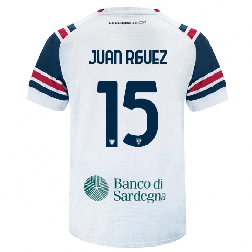 Danxen Dámské Juan Rodríguez #15 Bílá Červená Zelená Daleko Hráčské Dresy 2026/27 Dres