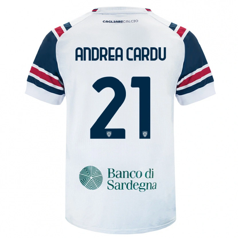 Danxen Dámské Giovanni Andrea Cardu #21 Bílá Červená Zelená Daleko Hráčské Dresy 2026/27 Dres