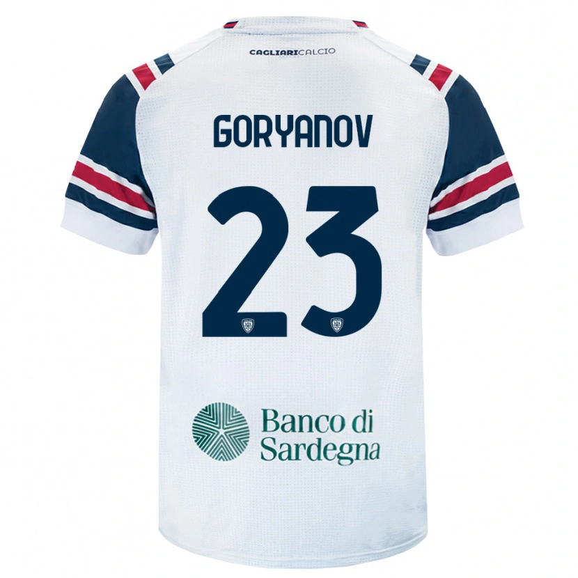 Danxen Dámské Kristiyan Goryanov #23 Bílá Červená Zelená Daleko Hráčské Dresy 2026/27 Dres
