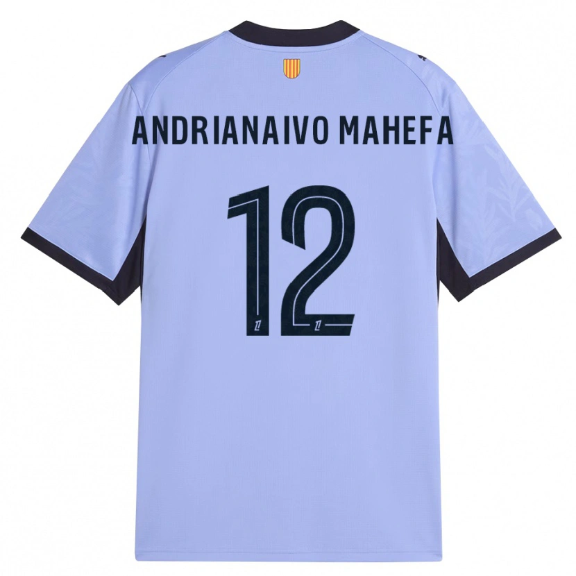 Danxen Dámské Mathis Andrianaivo Mahefa #12 Levandulová Černá Třetí Hráčské Dresy 2026/27 Dres