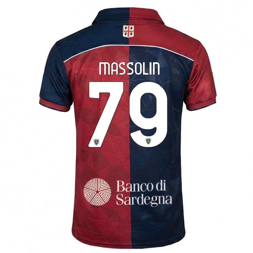 Danxen Dámské Yanis Massolin #79 Tmavě Červená Královská Modř Domů Hráčské Dresy 2026/27 Dres