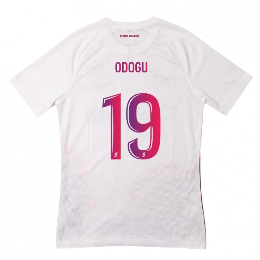 Danxen Dámské David Odogu #19 Bílá Růžová Fialová Daleko Hráčské Dresy 2026/27 Dres