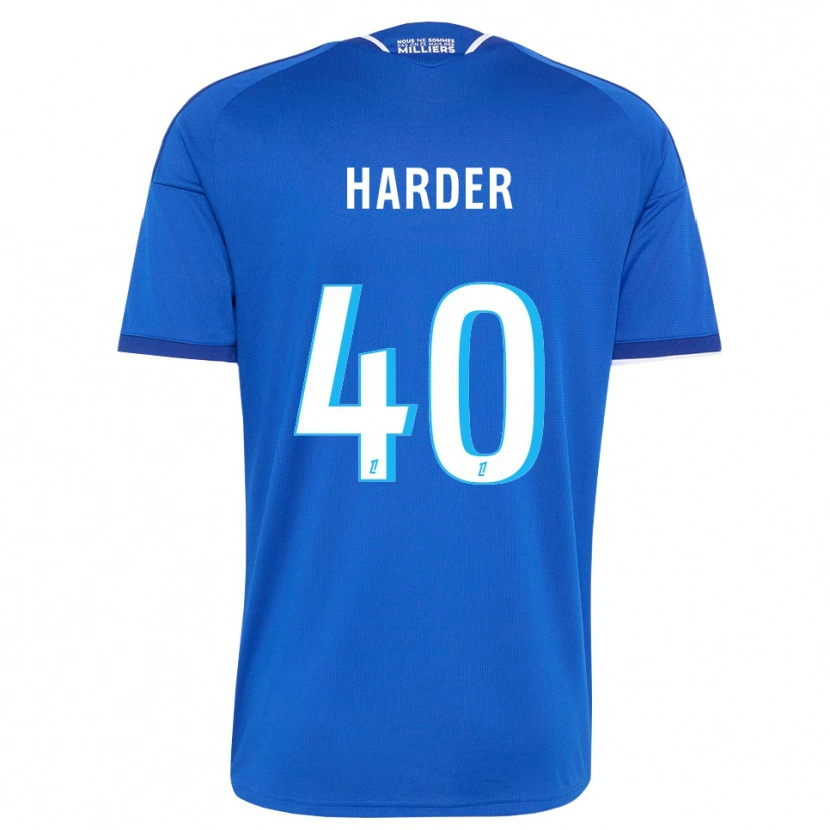 Danxen Dámské Conrad Harder #40 Královská Modř Bílá Domů Hráčské Dresy 2026/27 Dres