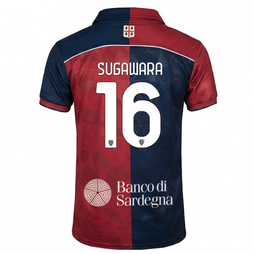 Danxen Dámské Yukinari Sugawara #16 Tmavě Červená Královská Modř Domů Hráčské Dresy 2026/27 Dres