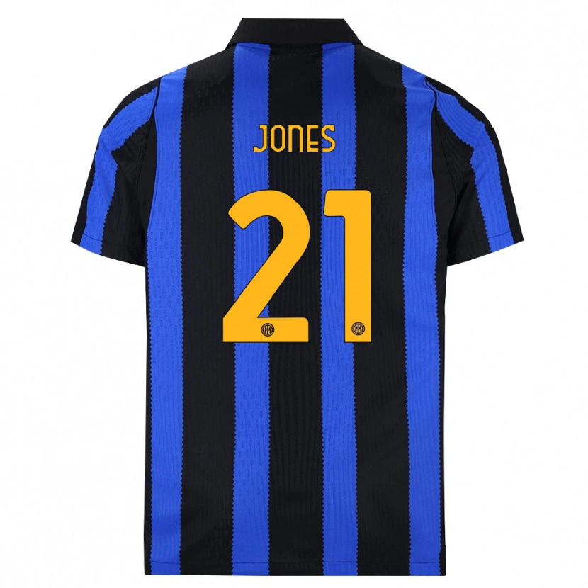 Danxen Dětské Curtis Jones #21 Černá Modrá Žlutá Domů Hráčské Dresy 2026/27 Dres