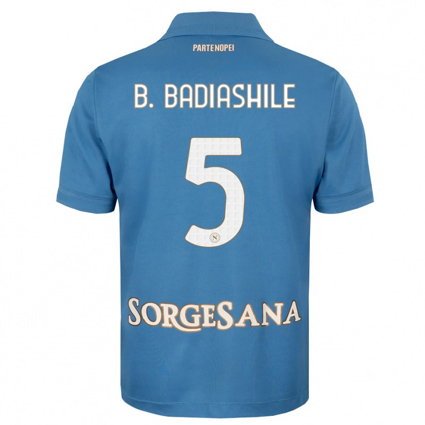 Danxen Dětské Benoît Badiashile #5 Modrá Bílá S Nádechem Domů Hráčské Dresy 2026/27 Dres