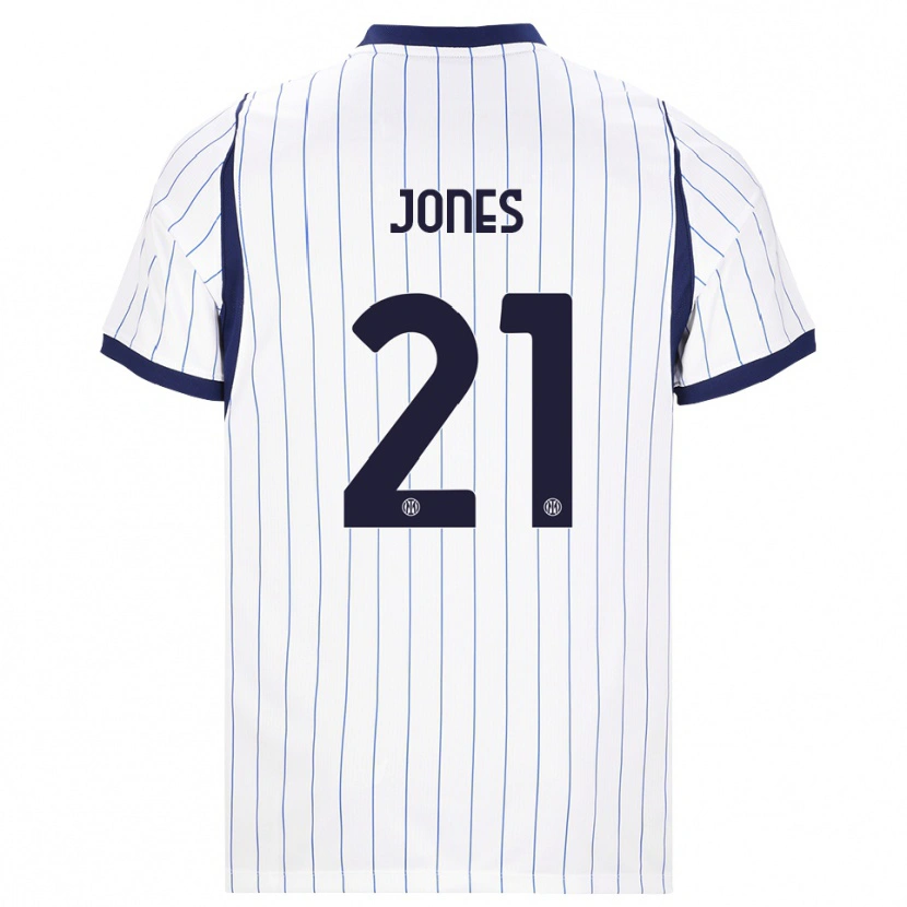 Danxen Dětské Curtis Jones #21 Bílá Tmavě Modrá Daleko Hráčské Dresy 2026/27 Dres