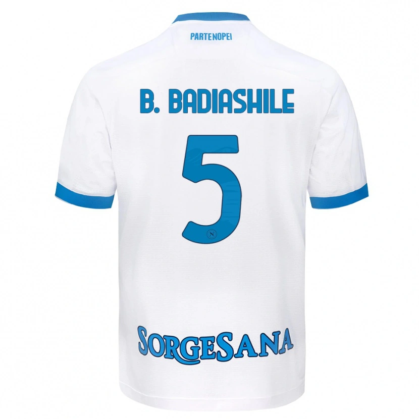 Danxen Dětské Benoît Badiashile #5 Bílá Světle Modrá Daleko Hráčské Dresy 2026/27 Dres