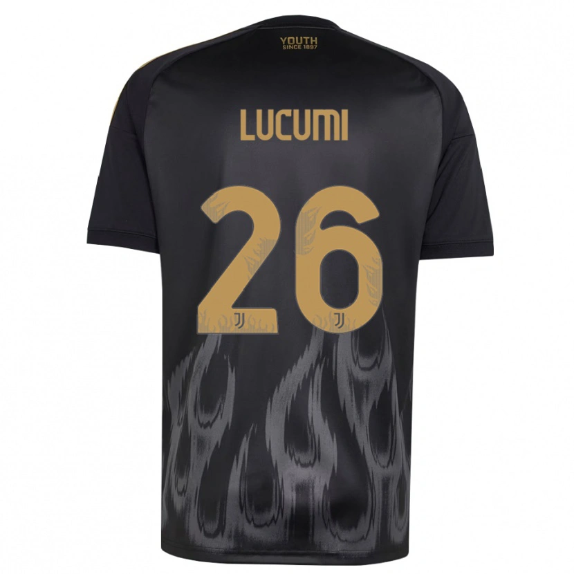 Danxen Dětské Jhon Lucumí #26 Černá Hnědá Třetí Hráčské Dresy 2026/27 Dres