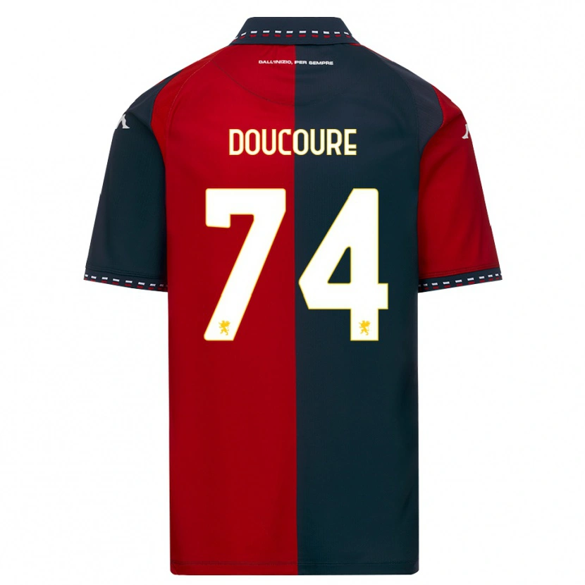 Danxen Dětské Mamedi Doucouré #74 Červená Černá Bílá Domů Hráčské Dresy 2026/27 Dres
