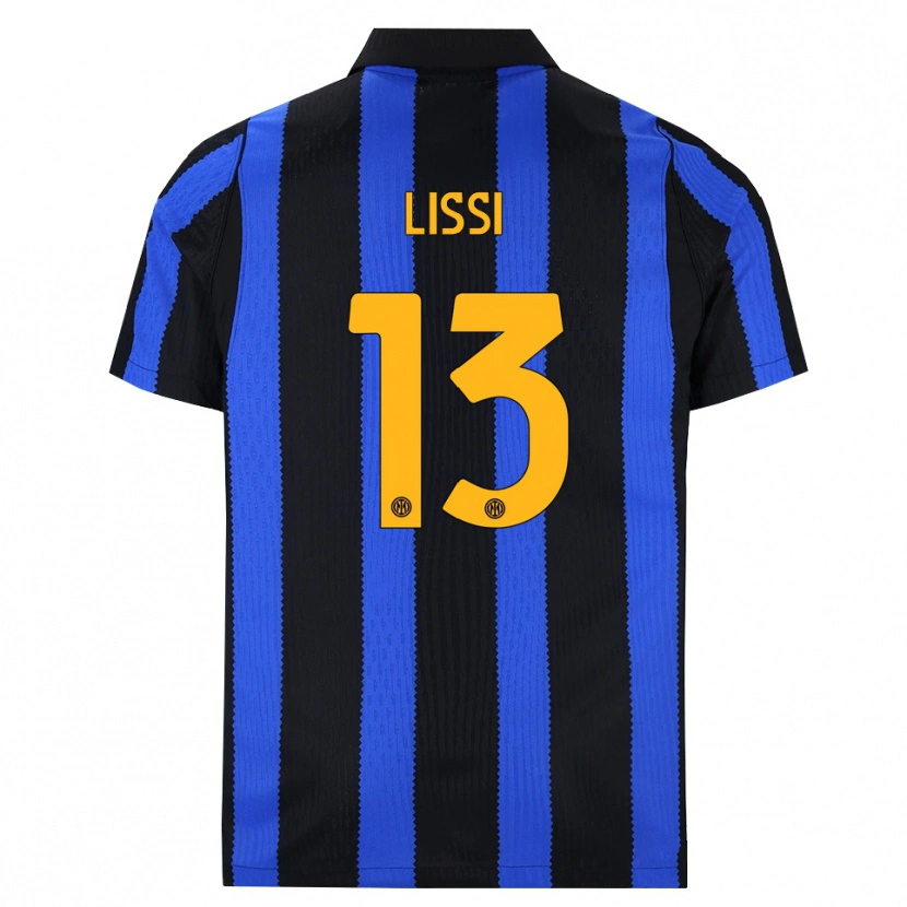 Danxen Dětské Thomas Lissi #13 Černá Modrá Žlutá Domů Hráčské Dresy 2026/27 Dres