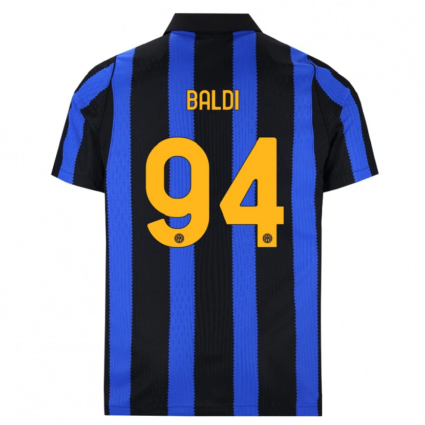 Danxen Dětské Rachele Baldi #94 Černá Modrá Žlutá Domů Hráčské Dresy 2026/27 Dres