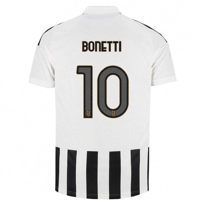 Danxen Dětské Andrea Bonetti #10 Černá Bílá Hnědá Domů Hráčské Dresy 2026/27 Dres