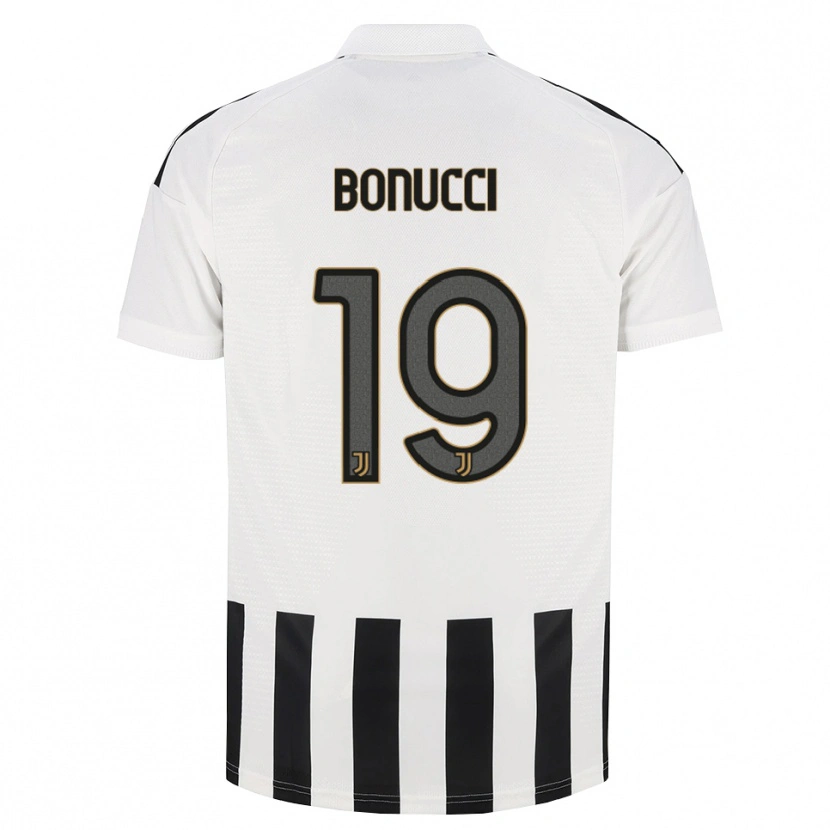 Danxen Dětské Leonardo Bonucci #19 Černá Bílá Hnědá Domů Hráčské Dresy 2026/27 Dres