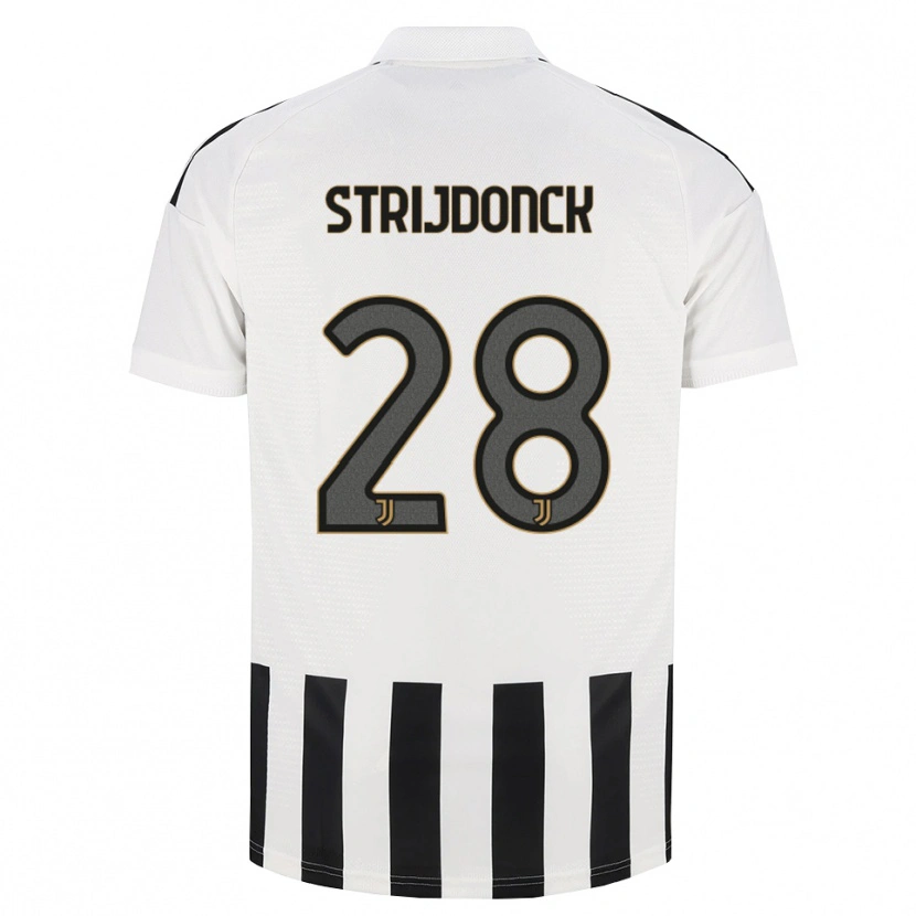 Danxen Dětské Bayron Strijdonck #28 Černá Bílá Hnědá Domů Hráčské Dresy 2026/27 Dres