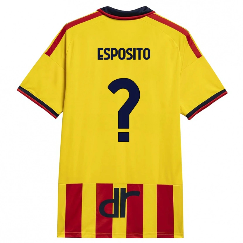 Danxen Dětské Sebastian Esposito #0 Žlutá Červená Domů Hráčské Dresy 2026/27 Dres