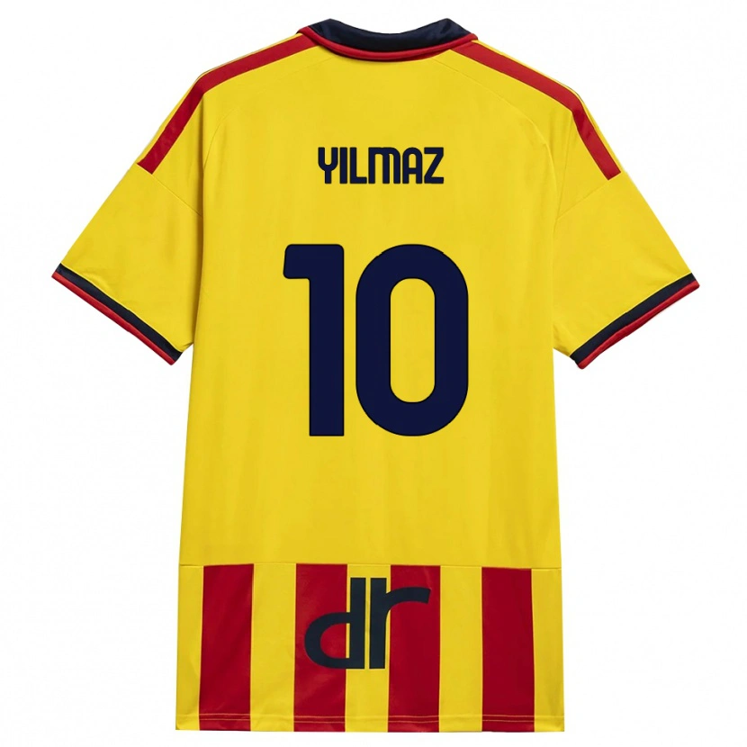 Danxen Dětské Enes Yilmaz #10 Žlutá Červená Domů Hráčské Dresy 2026/27 Dres