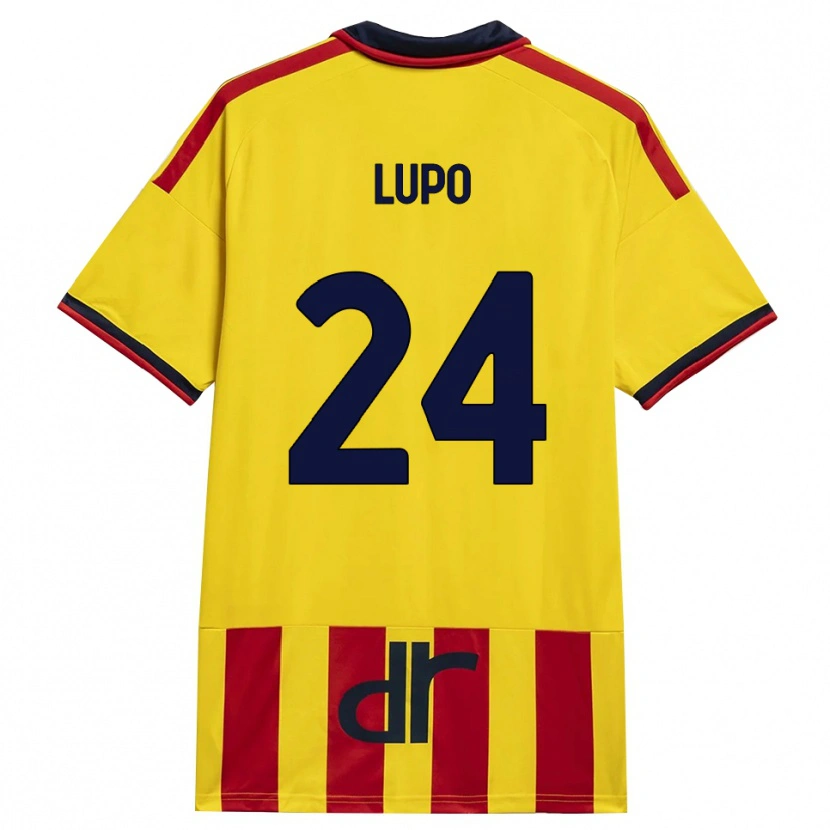 Danxen Dětské Christian Lupo #24 Žlutá Červená Domů Hráčské Dresy 2026/27 Dres
