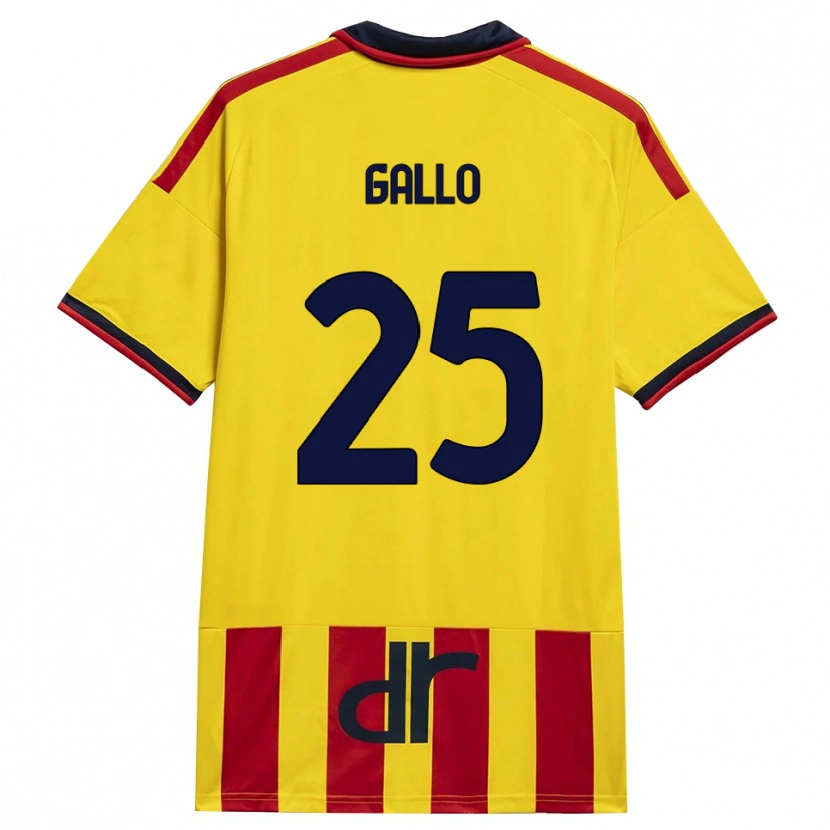 Danxen Dětské Antonino Gallo #25 Žlutá Červená Domů Hráčské Dresy 2026/27 Dres