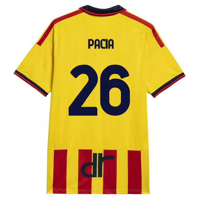 Danxen Dětské Fabiano Pacia #26 Žlutá Červená Domů Hráčské Dresy 2026/27 Dres