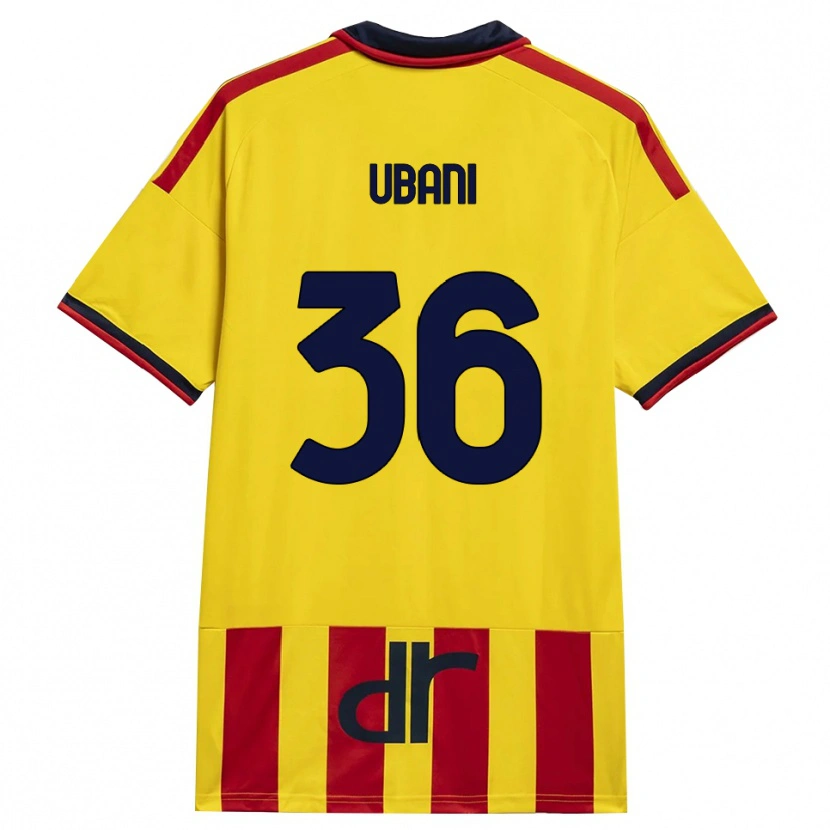 Danxen Dětské Marlon Ubani #36 Žlutá Červená Domů Hráčské Dresy 2026/27 Dres