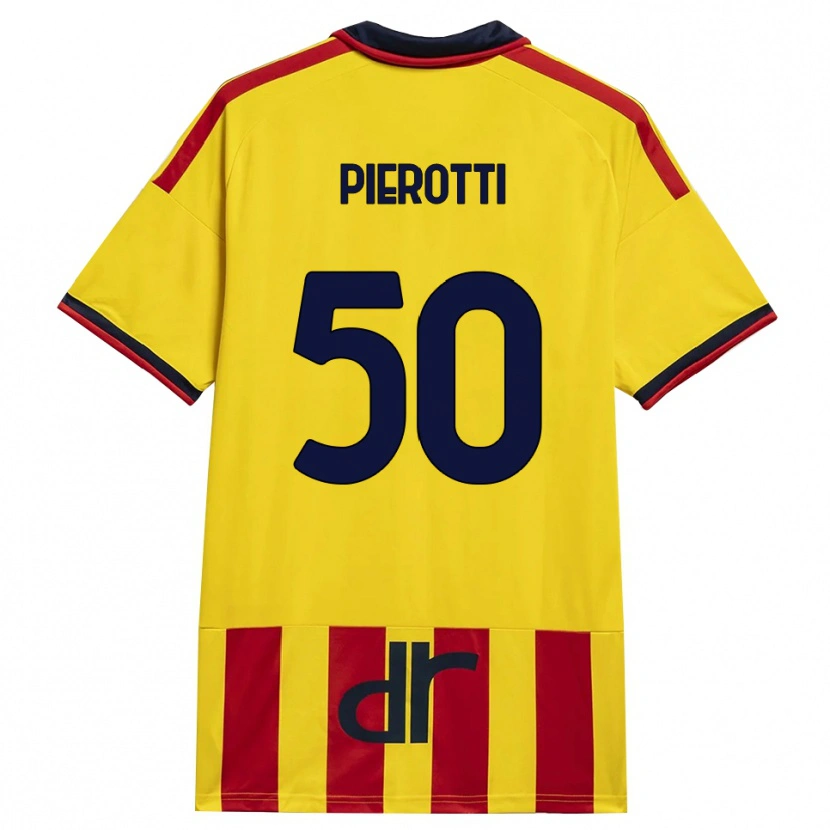 Danxen Dětské Santiago Pierotti #50 Žlutá Červená Domů Hráčské Dresy 2026/27 Dres